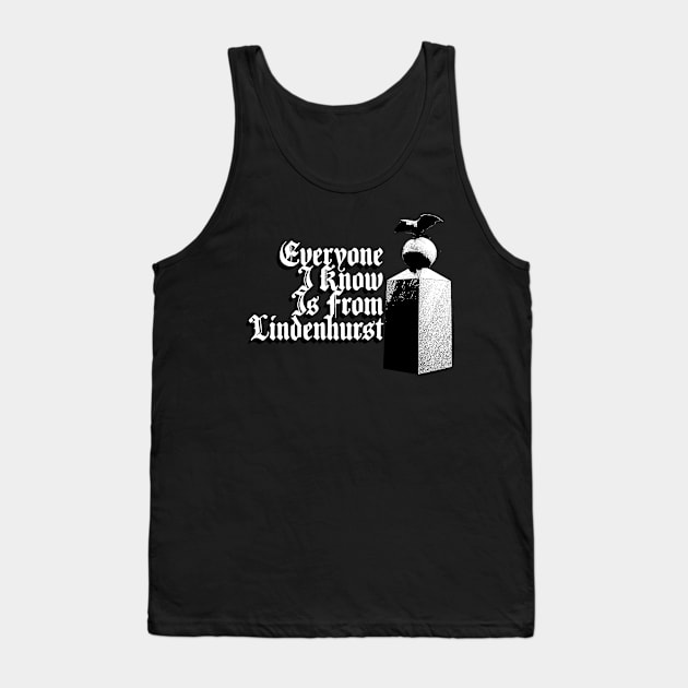 Lindenhurst Eagle Obelisk Tank Top by Everyone I Know Is From Lindenhurst